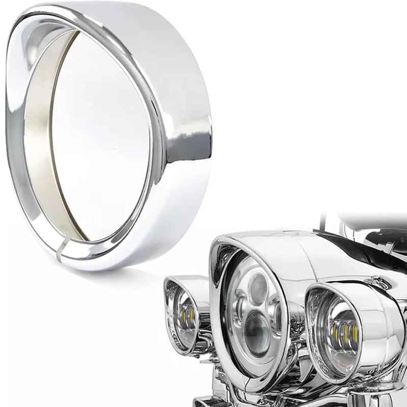 SKTYANTS 7 inch Motorcycle Trim Ring 7" inch Headlight For Motorcycle 12-14 FLD 94-14 FLHR 86-14-FLST (Chrome) - Image 1